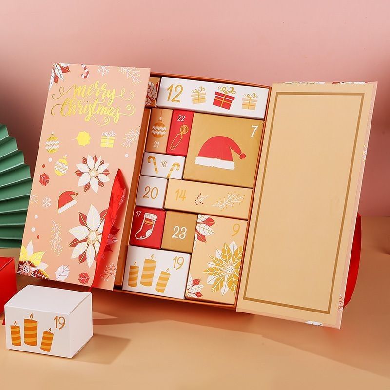 カスタム 製品 梱包 箱 オープン ドア マグネティック クリスマス カードボード ギフト 箱