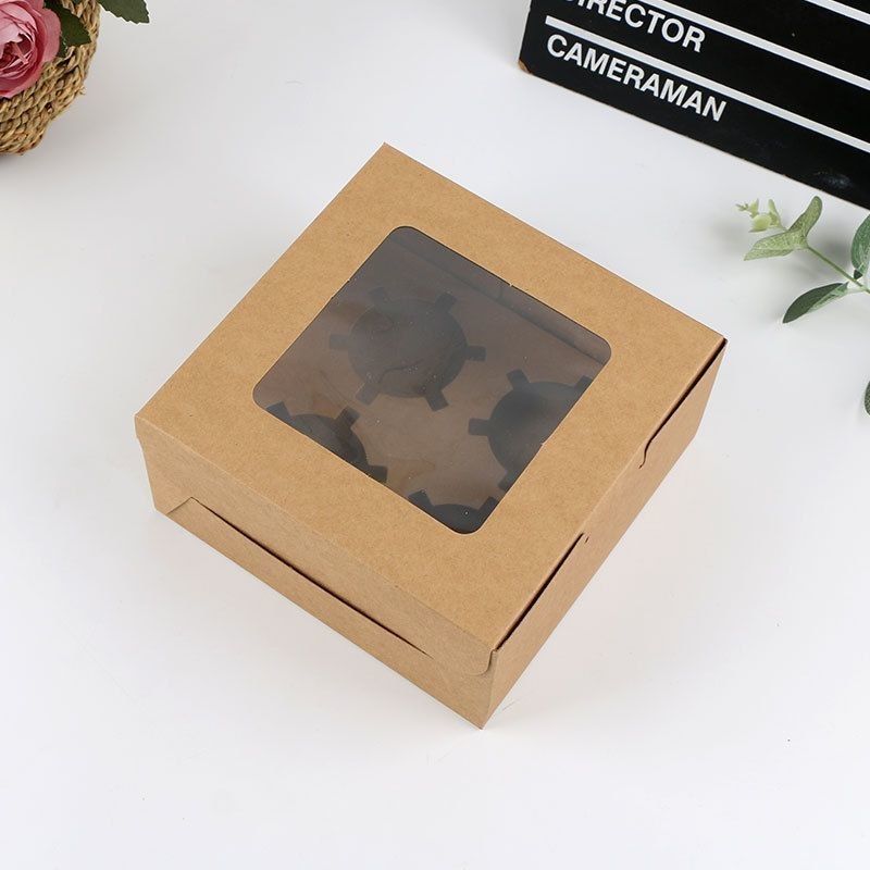 フローリッシュ 到着 ケーキ/ベーカリー/キャンディ 閉ざし付きの折りたたみ窓箱 100%リサイクル素材紙を使用したパッケージングソリューション