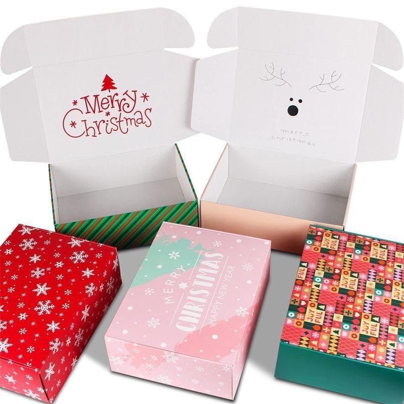 折りたたみ 折りたたみ 送料 カスタム 印刷 クリスマス ギフト クラフト 紙 コーラージュ 郵便箱 化粧品 食品 梱包