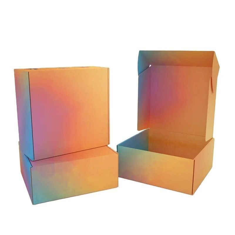 硬い紙箱 小売用包装箱 波紋紙の郵便箱 空っぽの折りたたみ箱
