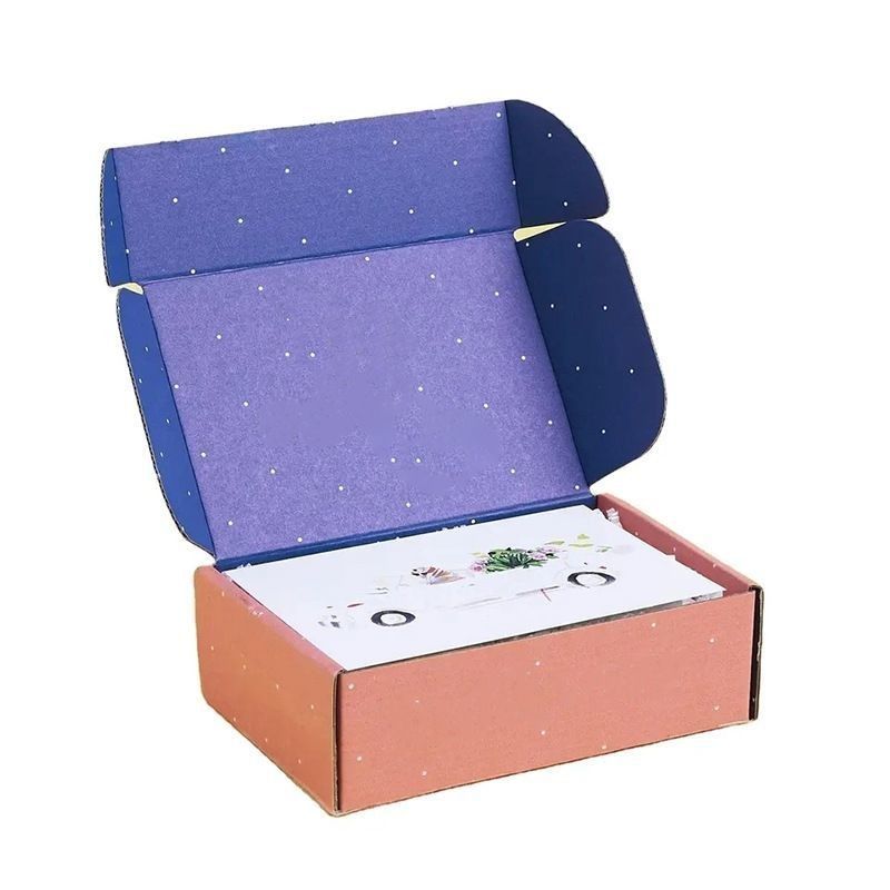 硬い紙箱 小売用包装箱 波紋紙の郵便箱 空っぽの折りたたみ箱
