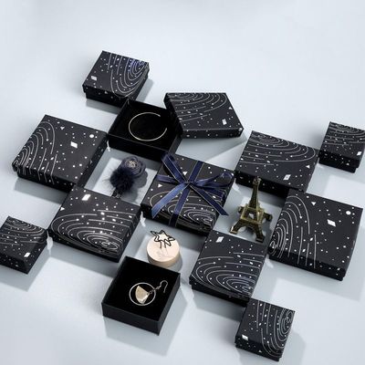 高級紙 宝石 箱 オフセット 印刷 ネックレス イヤリング 紙箱 ギフト 梱包 箱