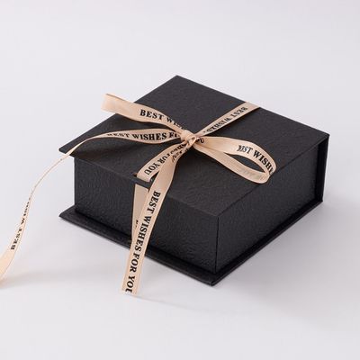 Book Type Paper Carton Packaging Boxes Luxury Cardboard Gift Box With Ribbon Closure